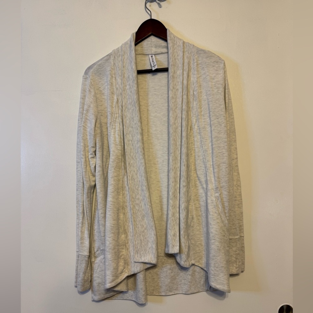 Athleta Light Gray Cardigan